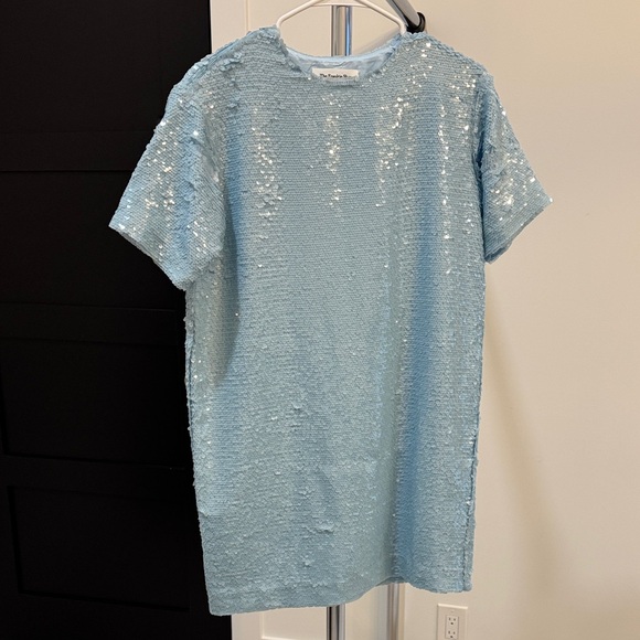 The Frankie Shop Dresses & Skirts - The Frankie Shop Light Blue Sequin Mini Dress